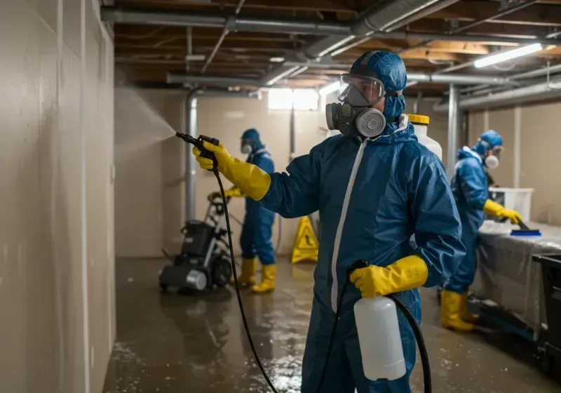 Basement Sanitization and Antimicrobial Treatment process in Sumner, WA